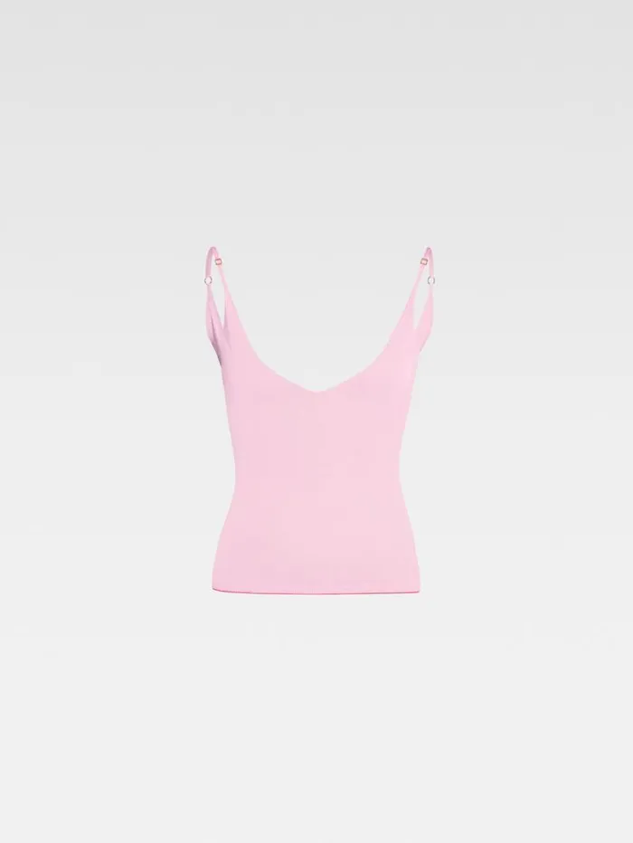 JACQUEMUS The Spallina Knit Pink Women Tops and Shirts JACQUEMUS The Spallina Knit Pink Women Tops and Shirts