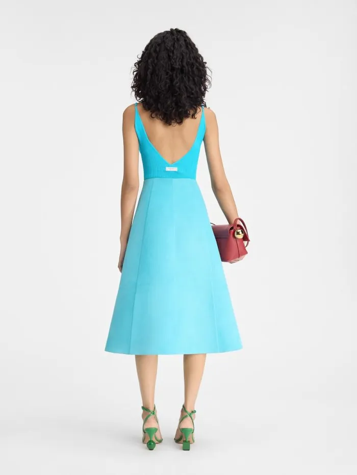 JACQUEMUS The Spallina Knit Turquoise Women Tops and Shirts JACQUEMUS The Spallina Knit Turquoise Women Tops and Shirts