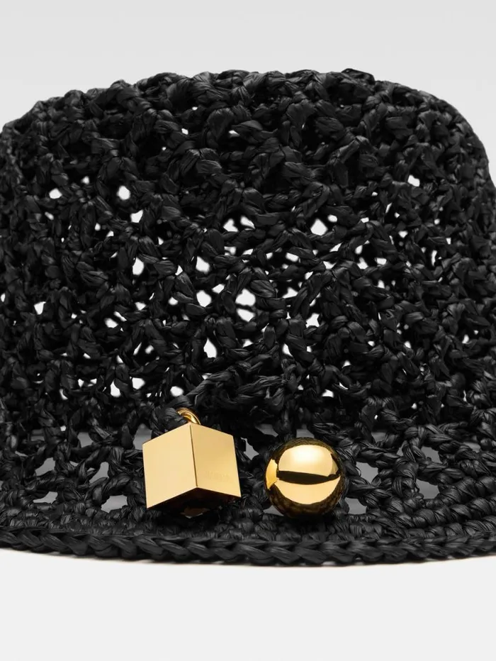 JACQUEMUS The Spiaggia Bucket Hat Black WomenMen Hats JACQUEMUS The Spiaggia Bucket Hat Black WomenMen Hats