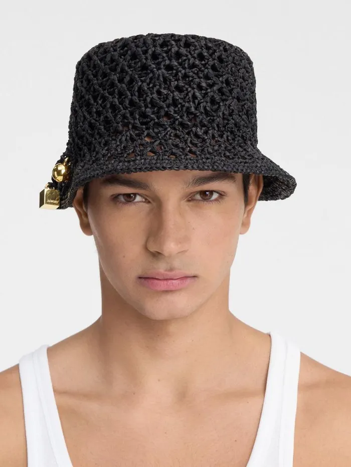 JACQUEMUS The Spiaggia Bucket Hat Black WomenMen Hats JACQUEMUS The Spiaggia Bucket Hat Black WomenMen Hats