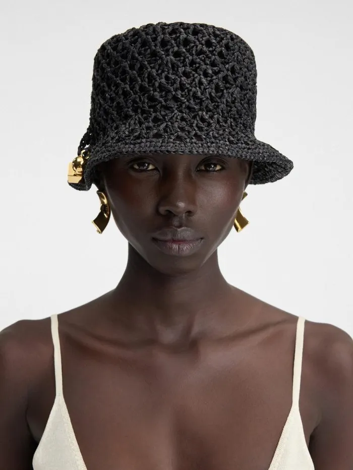 JACQUEMUS The Spiaggia Bucket Hat Black WomenMen Hats JACQUEMUS The Spiaggia Bucket Hat Black WomenMen Hats
