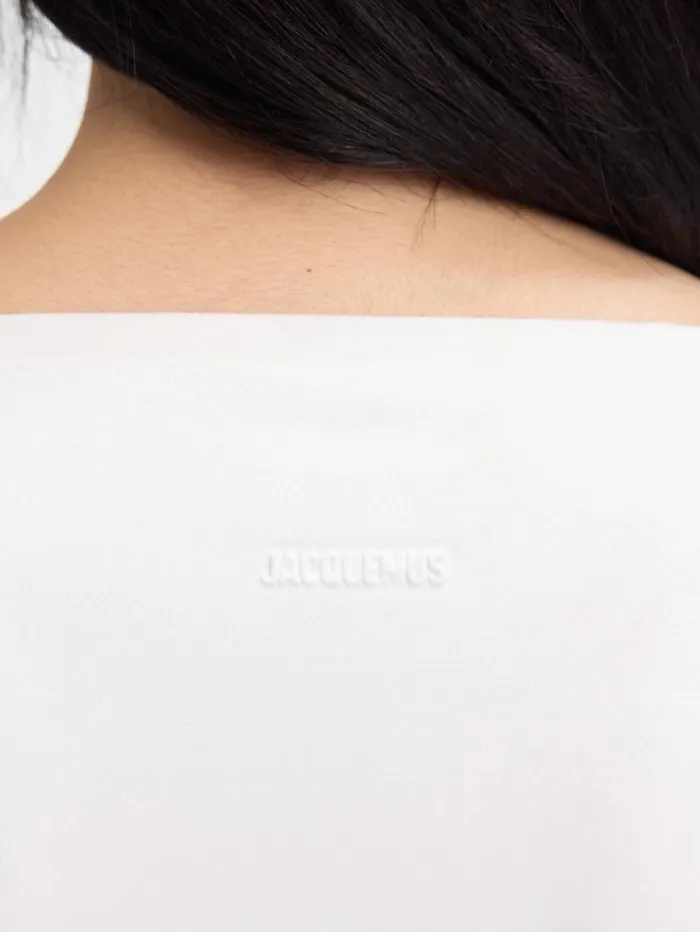 JACQUEMUS The Spoglio Bodysuit White Women Tops and Shirts JACQUEMUS The Spoglio Bodysuit White Women Tops and Shirts