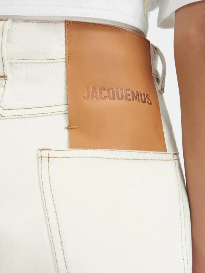 JACQUEMUS The Straight DeNmes Denim Pants Offwhitetabac Women Denim JACQUEMUS The Straight DeNmes Denim Pants Offwhitetabac Women Denim