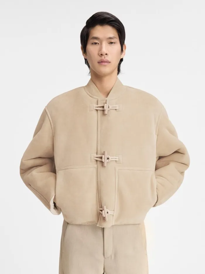 JACQUEMUS The Telo Jacket Light Beige Men Coats and Jackets JACQUEMUS The Telo Jacket Light Beige Men Coats and Jackets