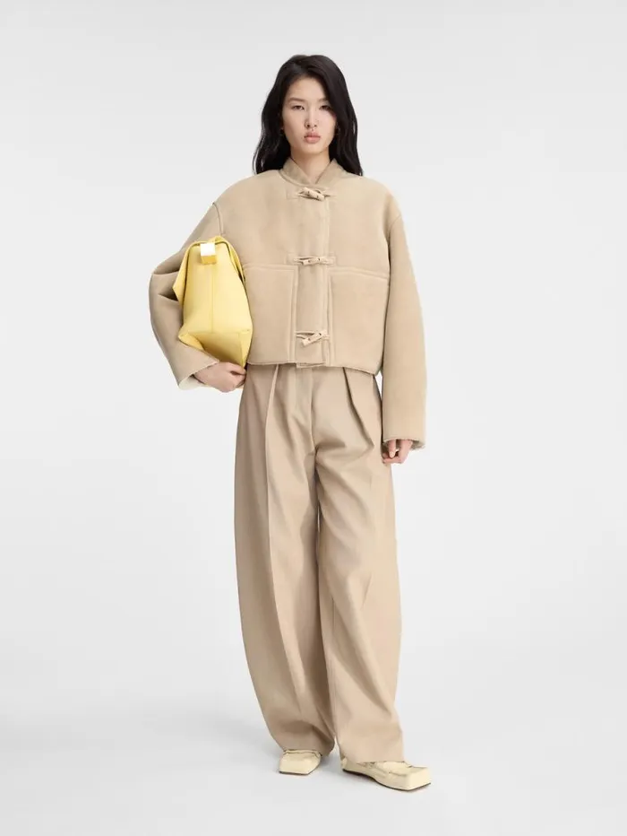 JACQUEMUS The Telo Jacket Light Beige Women Coats and Jackets