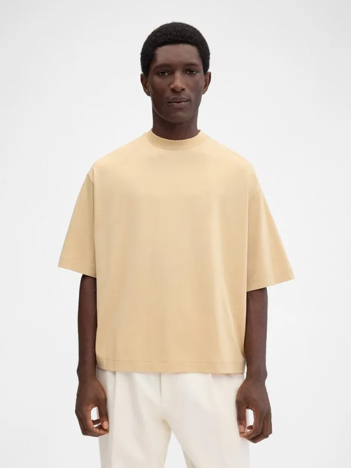 JACQUEMUS The Torsade Tshirt Beige WomenMen Tshirts