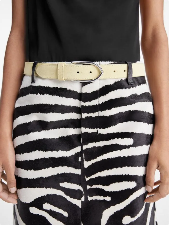 JACQUEMUS The Tozzi Skirt Black and White Zebra Women Dresses and Skirts