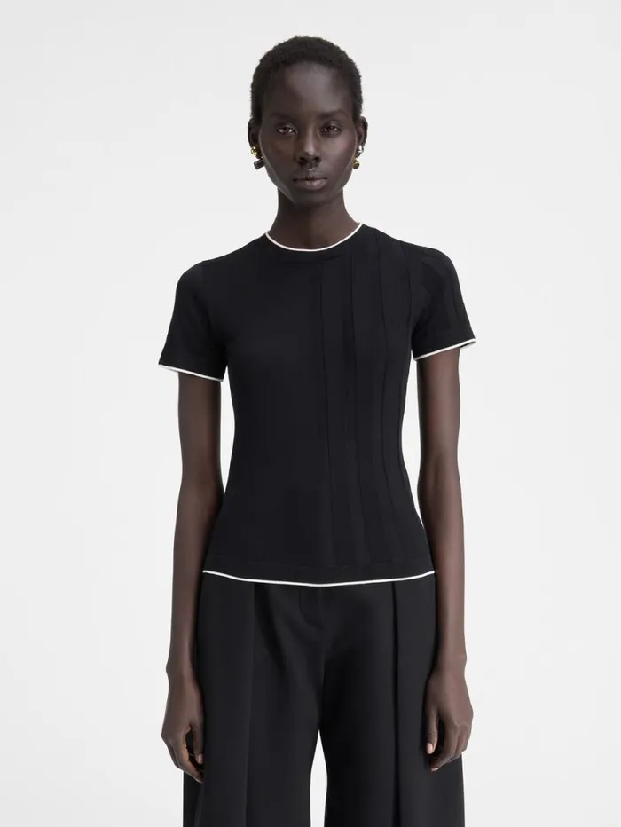 JACQUEMUS The Tricot Tshirt Black Women Tops and Shirts