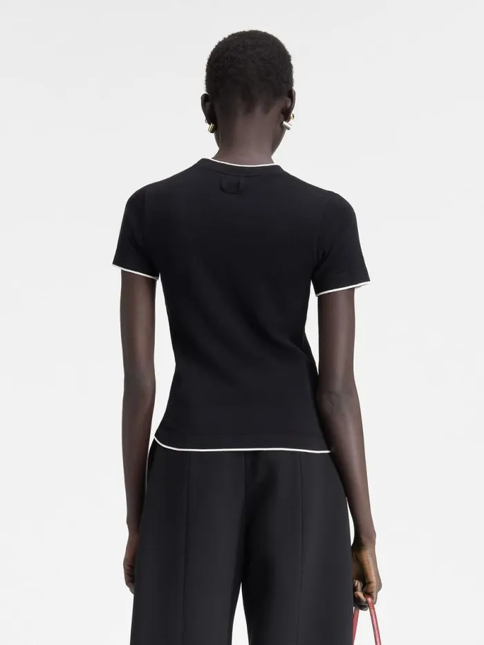 JACQUEMUS The Tricot Tshirt Black Women Tops and Shirts JACQUEMUS The Tricot Tshirt Black Women Tops and Shirts