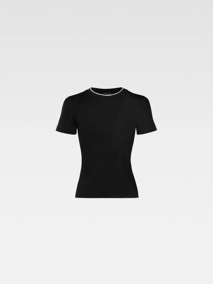 JACQUEMUS The Tricot Tshirt Black Women Tops and Shirts JACQUEMUS The Tricot Tshirt Black Women Tops and Shirts
