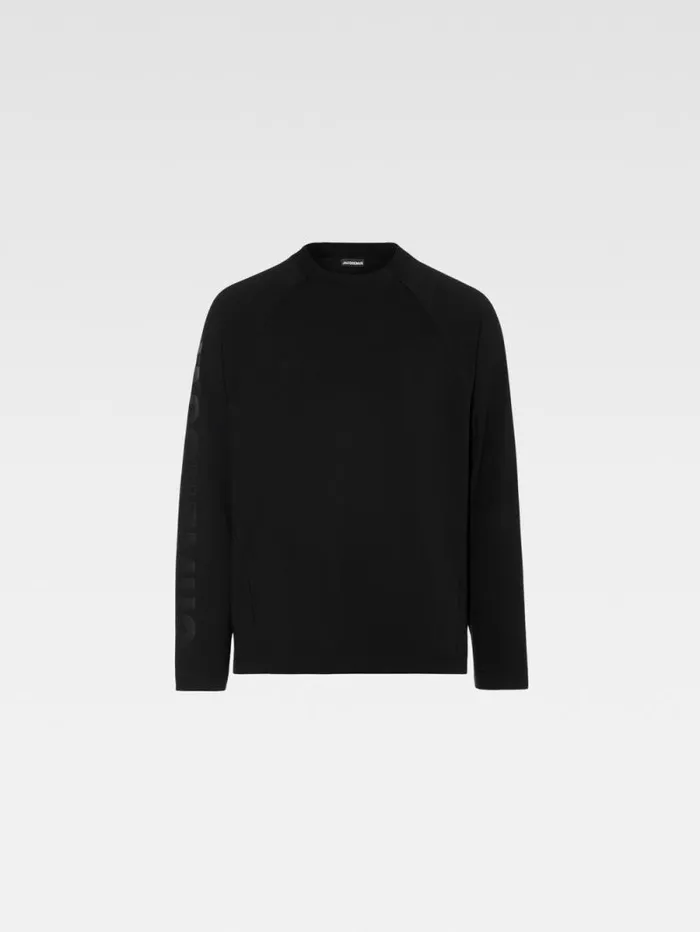JACQUEMUS The Typo Longsleeve Tshirt Black Men Tshirts JACQUEMUS The Typo Longsleeve Tshirt Black Men Tshirts