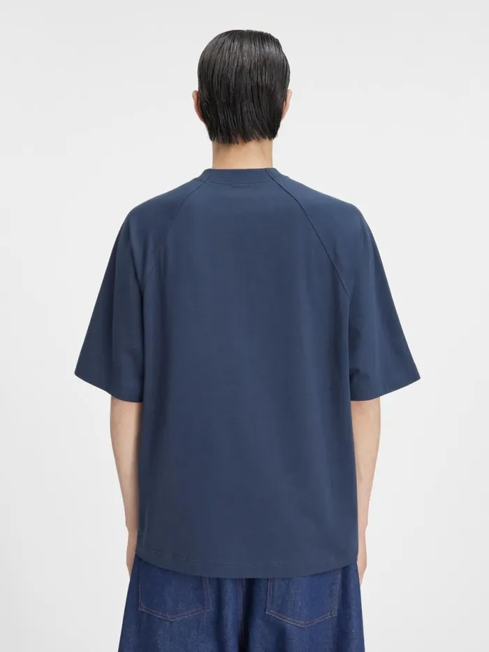 JACQUEMUS The Typo Tshirt Dark Navy Men Tshirts JACQUEMUS The Typo Tshirt Dark Navy Men Tshirts