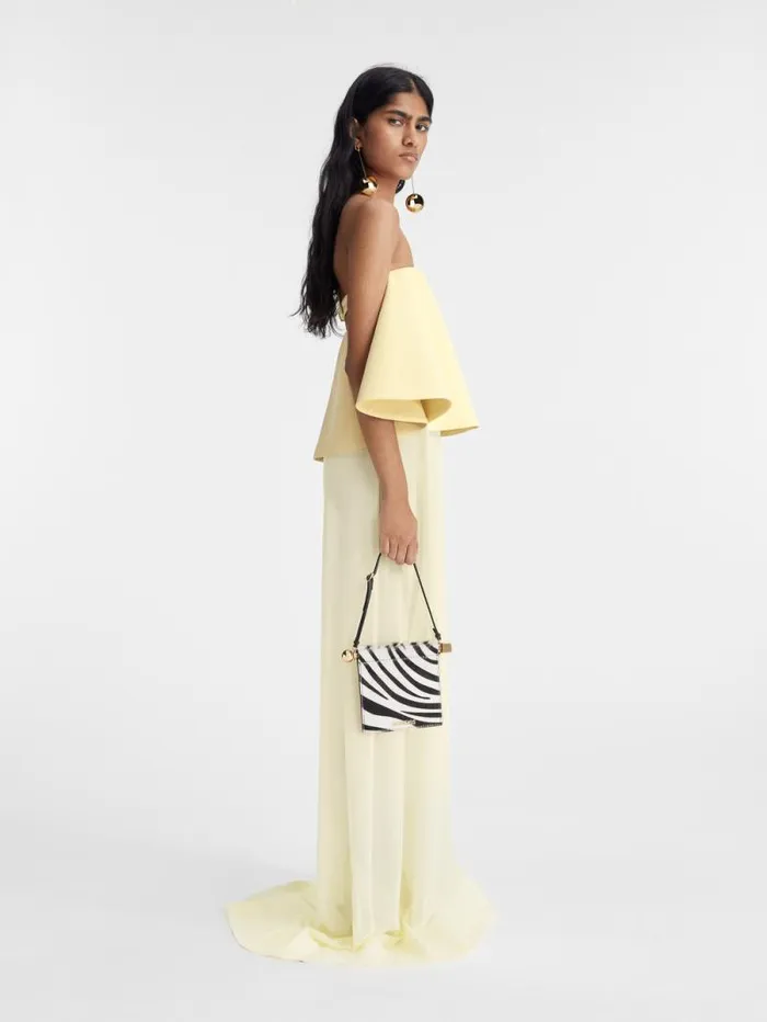 JACQUEMUS The Vela Dress Pale Yellow 2 Women Dresses and Skirts JACQUEMUS The Vela Dress Pale Yellow 2 Women Dresses and Skirts