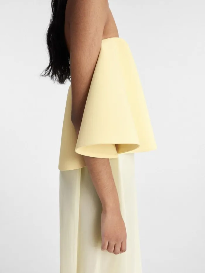 JACQUEMUS The Vela Dress Pale Yellow 2 Women Dresses and Skirts JACQUEMUS The Vela Dress Pale Yellow 2 Women Dresses and Skirts