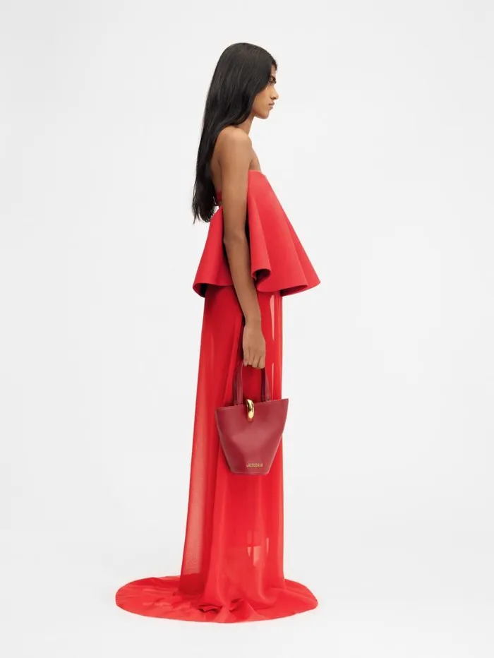 JACQUEMUS The Vela Dress Red Women Dresses and Skirts JACQUEMUS The Vela Dress Red Women Dresses and Skirts