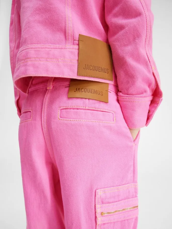 JACQUEMUS The Wide DeNmes Kids039 Denim Pants Pink WomenMen Bottoms JACQUEMUS The Wide DeNmes Kids039 Denim Pants Pink WomenMen Bottoms