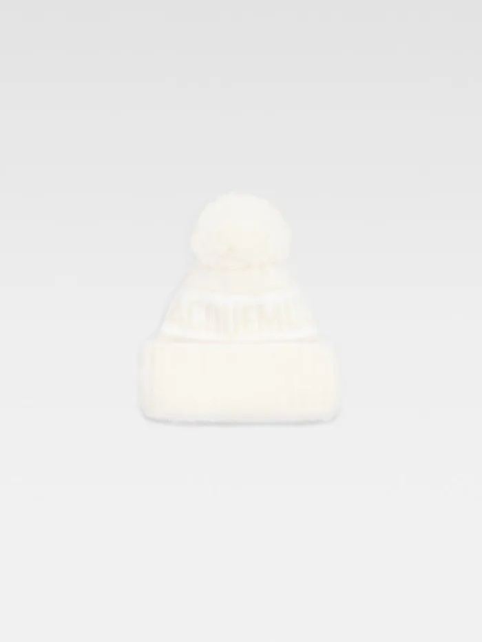 JACQUEMUS The Winter Beanie Offwhite WomenMen Scarves Beanies and Gloves