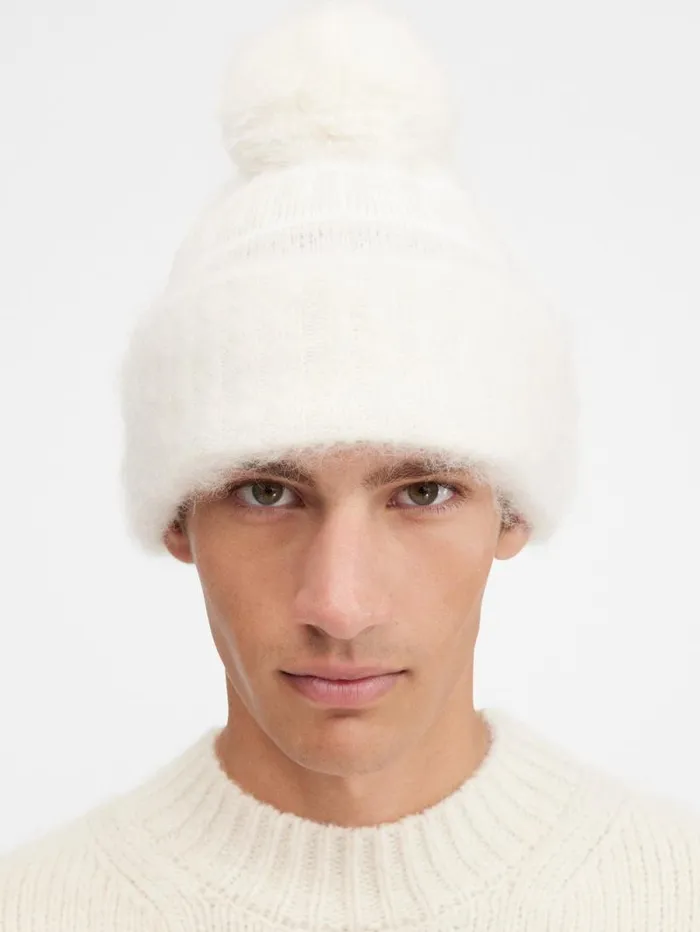 JACQUEMUS The Winter Beanie Offwhite WomenMen Scarves Beanies and Gloves