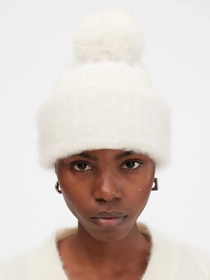JACQUEMUS The Winter Beanie Offwhite WomenMen Scarves Beanies and Gloves
