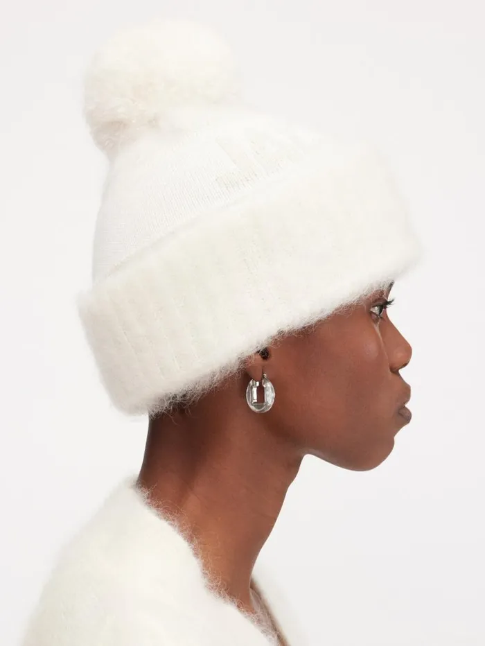 JACQUEMUS The Winter Beanie Offwhite WomenMen Scarves Beanies and Gloves