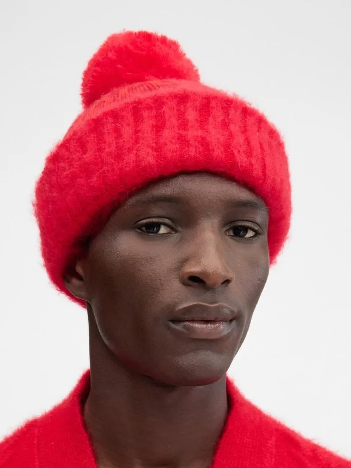 JACQUEMUS The Winter Beanie Red WomenMen Scarves Beanies and Gloves
