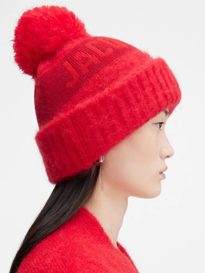 JACQUEMUS The Winter Beanie Red WomenMen Scarves Beanies and Gloves