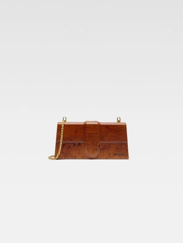 JACQUEMUS The Wooden Bambino Brown Women Crossbody and Handbags