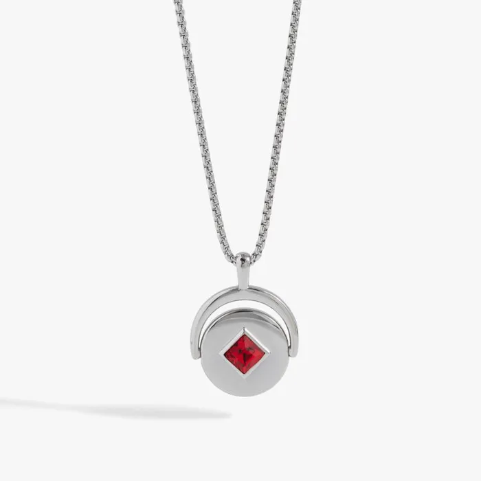 July Birthstone And Flower Flip Charm Necklace Stainless Steel Gold Women Alex And Ani Birthday July Birthstone And Flower Flip Charm Necklace Stainless Steel Gold Women Alex And Ani Birthday