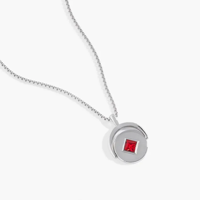 July Birthstone And Flower Flip Charm Necklace Stainless Steel Gold Women Alex And Ani Birthday July Birthstone And Flower Flip Charm Necklace Stainless Steel Gold Women Alex And Ani Birthday
