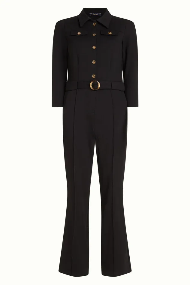 Jumpsuits Women King Louie Alexa Jumpsuit Uni Rodeo Black 8211 Uni Rodeo