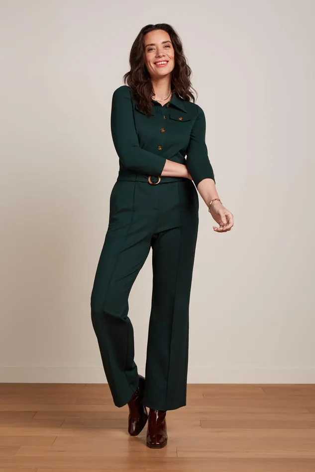 Jumpsuits Women King Louie Alexa Jumpsuit Uni Rodeo Sycamore Green 8211 Uni Rodeo