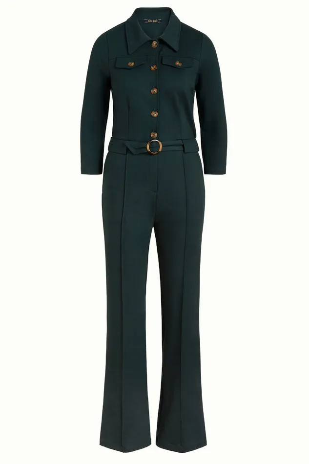 Jumpsuits Women King Louie Alexa Jumpsuit Uni Rodeo Sycamore Green 8211 Uni Rodeo