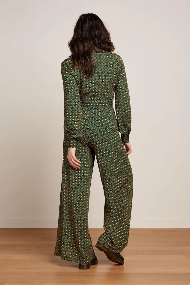 Jumpsuits Women King Louie Doris Jumpsuit Valley Peacock Green 8211 Valley