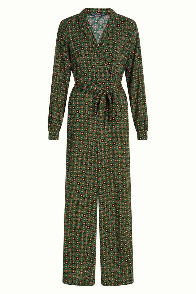 Jumpsuits Women King Louie Doris Jumpsuit Valley Peacock Green 8211 Valley
