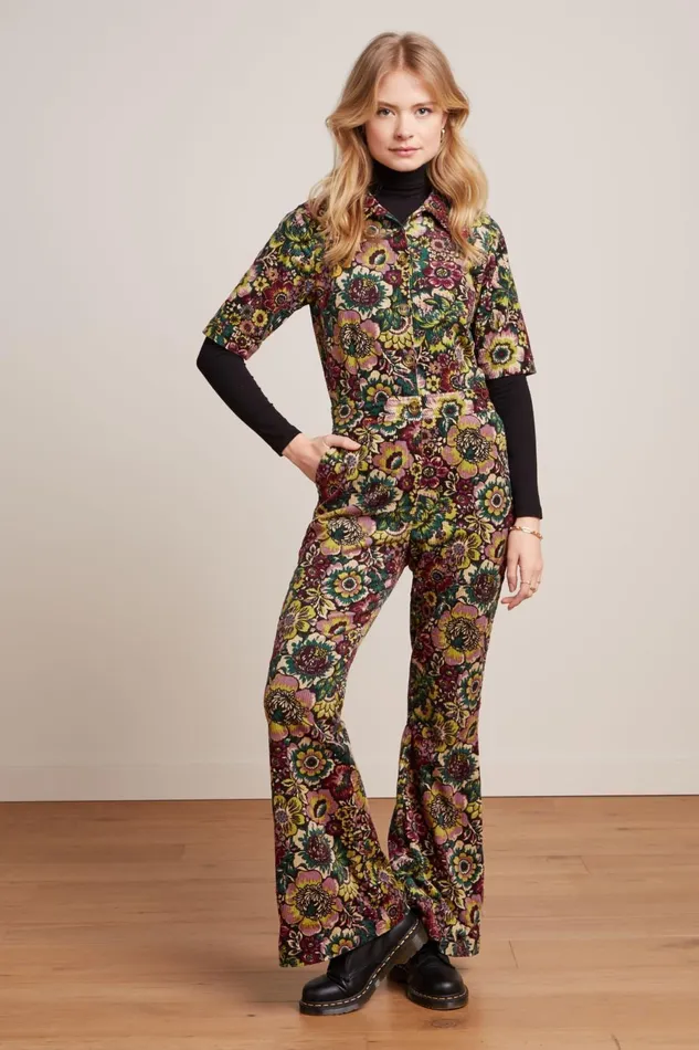 Jumpsuits Women King Louie Garbo Flare Jumpsuit Tulsa Black 8211 Tulsa