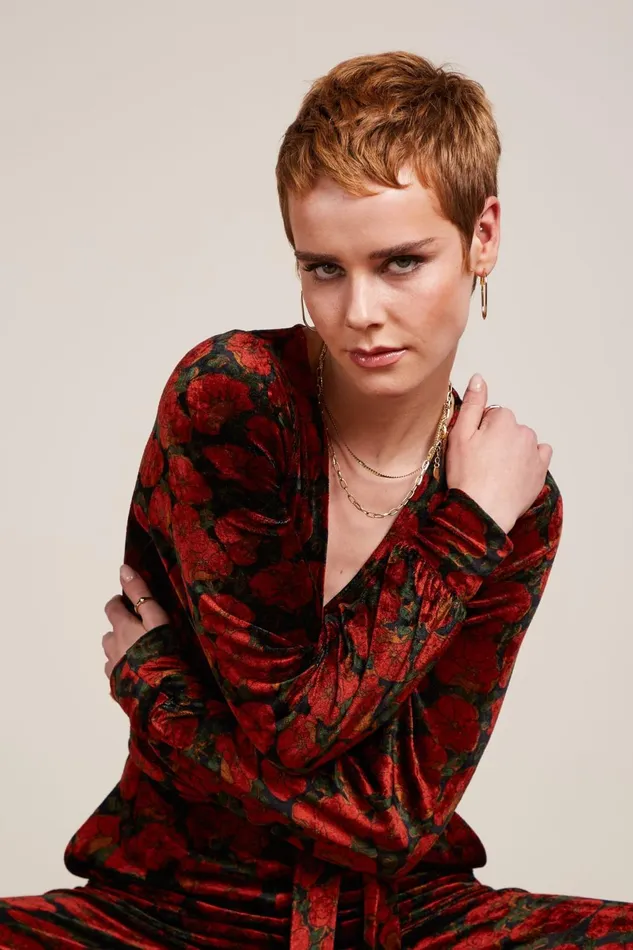 Jumpsuits Women King Louie Zita Jumpsuit Bloom Black 8211 Bloom