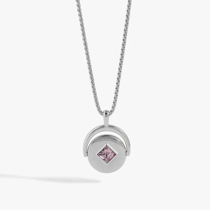 June Birthstone And Flower Flip Charm Necklace Stainless Steel Gold Women Alex And Ani Birthday June Birthstone And Flower Flip Charm Necklace Stainless Steel Gold Women Alex And Ani Birthday