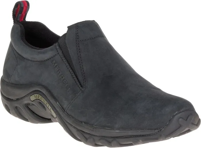 Jungle Moc Nubuck Wide Width Black Men Merrell SlipOns