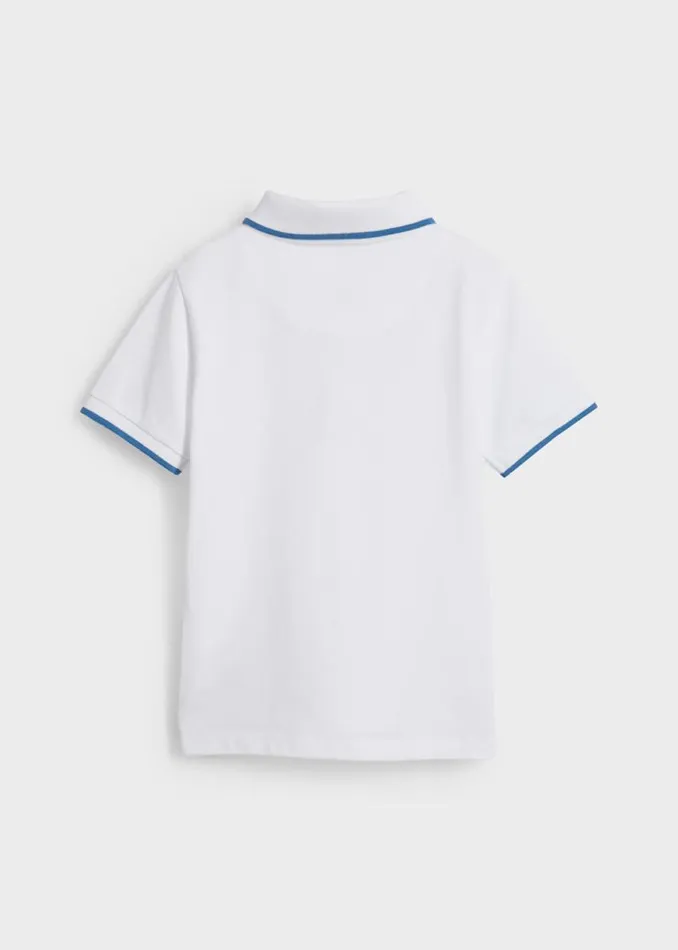 Junior Paul Smith Polo Shirts 213 Years White Short Sleeve Signature Polo Shirt Junior Paul Smith Polo Shirts 213 Years White Short Sleeve Signature Polo Shirt