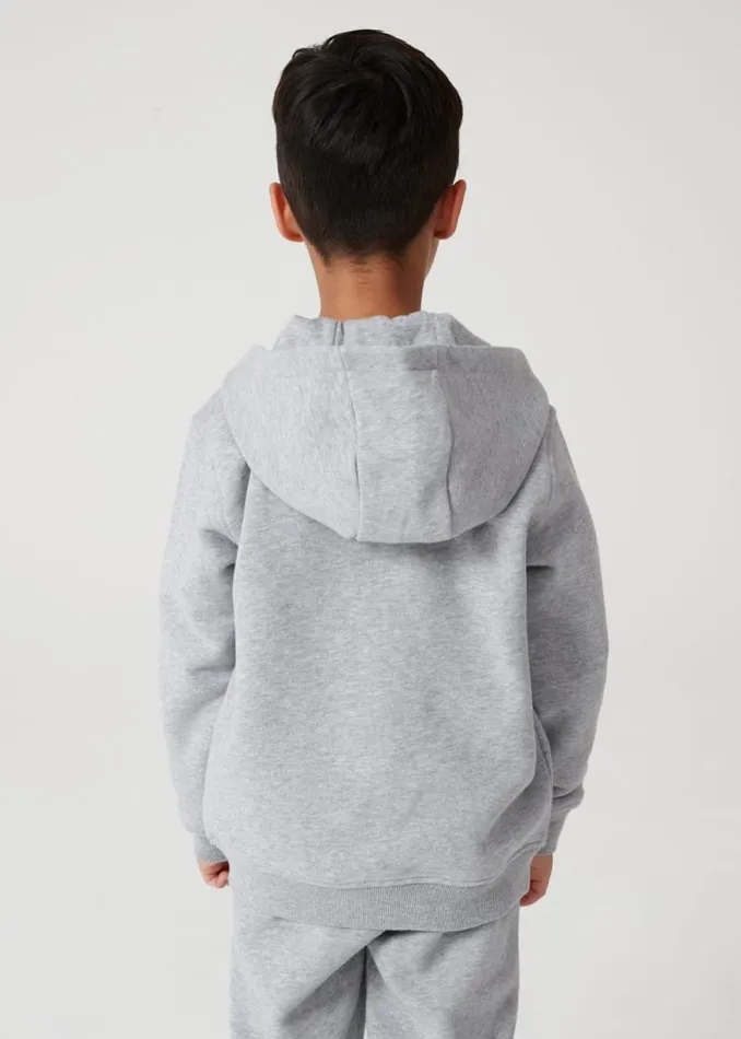Junior Paul Smith Sweatshirts and Hoodies 213 Years Grey Zip Zebra Logo Hoodie
