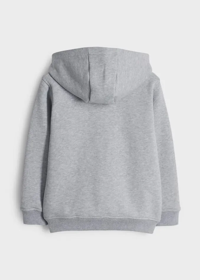 Junior Paul Smith Sweatshirts and Hoodies 213 Years Grey Zip Zebra Logo Hoodie