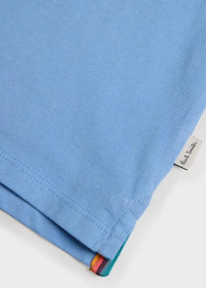 Junior Paul Smith TShirts 213 Years Blue 039Spray Paint039 Print TShirt