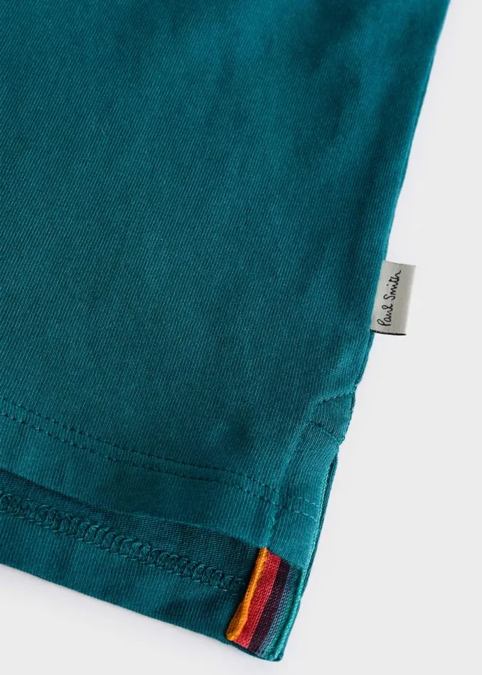 Junior Paul Smith TShirts 213 Years Teal 039PS Logo039 LongSleeve TShirt Junior Paul Smith TShirts 213 Years Teal 039PS Logo039 LongSleeve TShirt