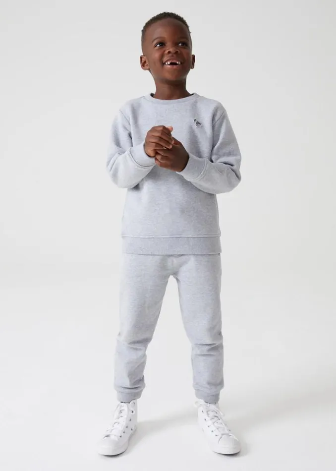 Junior Paul Smith Trousers 213 Years Grey Marl Zebra Logo Joggers Junior Paul Smith Trousers 213 Years Grey Marl Zebra Logo Joggers