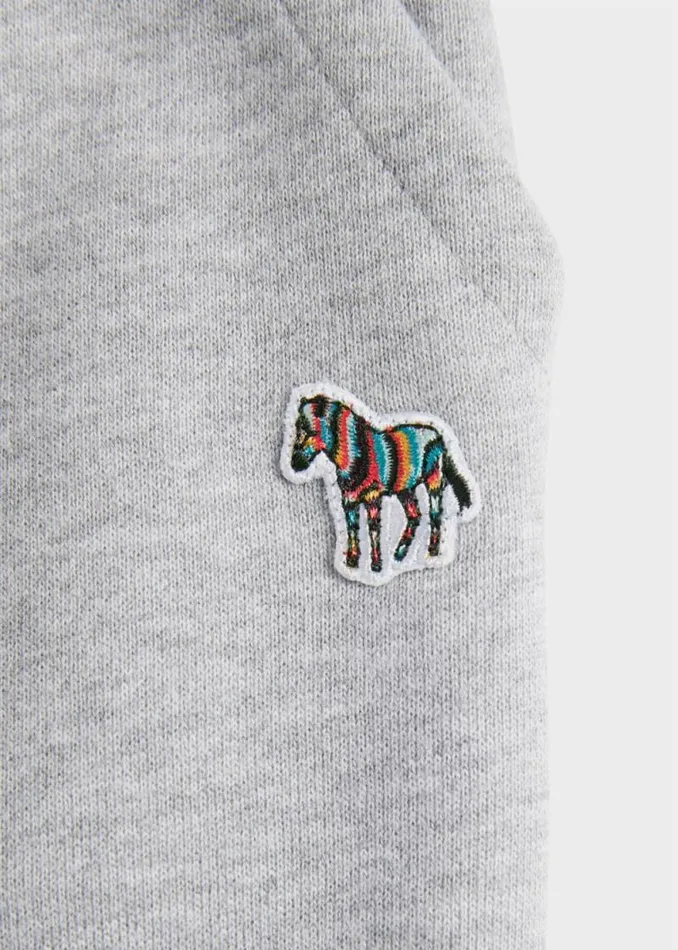Junior Paul Smith Trousers 213 Years Grey Marl Zebra Logo Joggers Junior Paul Smith Trousers 213 Years Grey Marl Zebra Logo Joggers