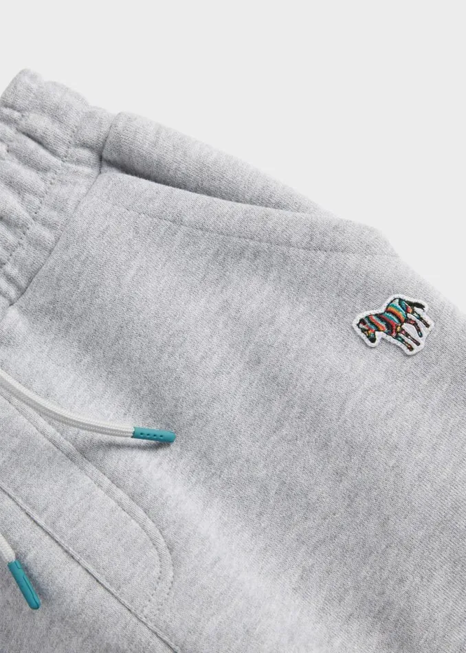 Junior Paul Smith Trousers 213 Years Grey Marl Zebra Logo Joggers Junior Paul Smith Trousers 213 Years Grey Marl Zebra Logo Joggers
