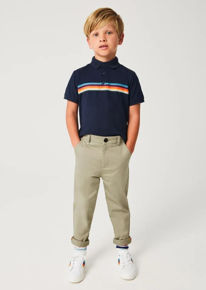 Junior Paul Smith Trousers 213 Years Tan Cotton Chinos
