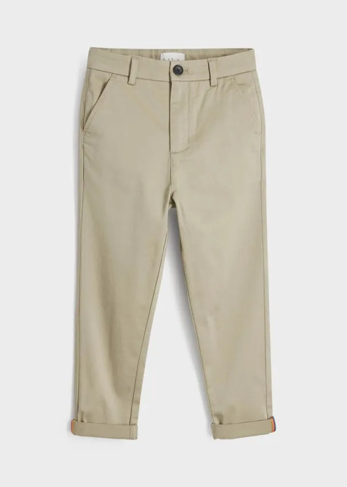 Junior Paul Smith Trousers 213 Years Tan Cotton Chinos Junior Paul Smith Trousers 213 Years Tan Cotton Chinos