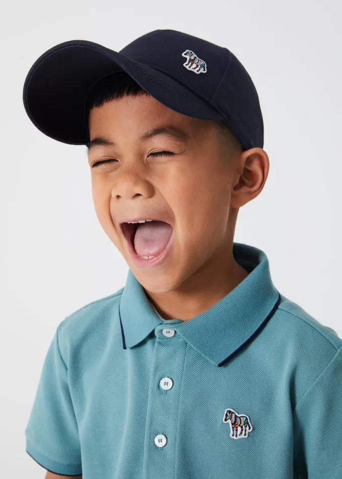 Junior Paul Smith Zebra 213 Years Navy Zebra Logo Cap Junior Paul Smith Zebra 213 Years Navy Zebra Logo Cap