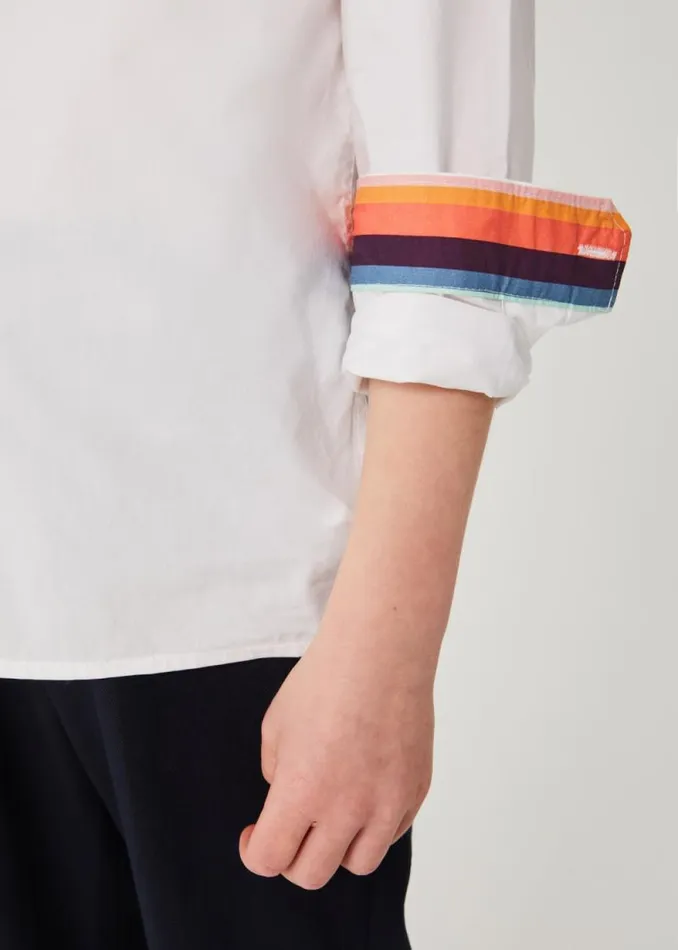 Junior Paul Smith Zebra 213 Years White Cotton Shirt